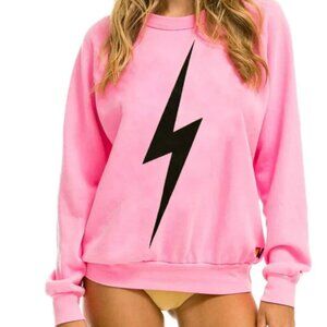 Aviator Nation Lightweight Bolt Crew Sweatshirt